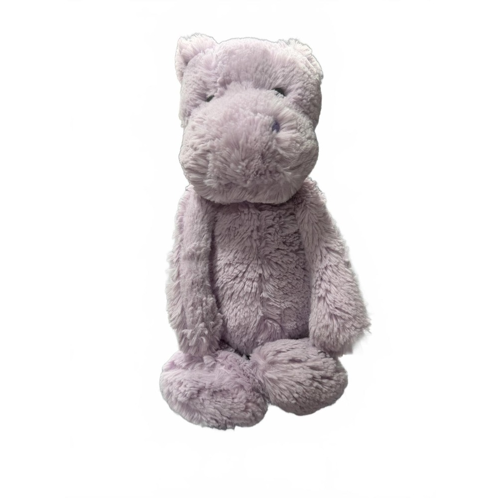 Jellycat Lavender Plush Hippo Stuffed Animal 6”-14” size so soft